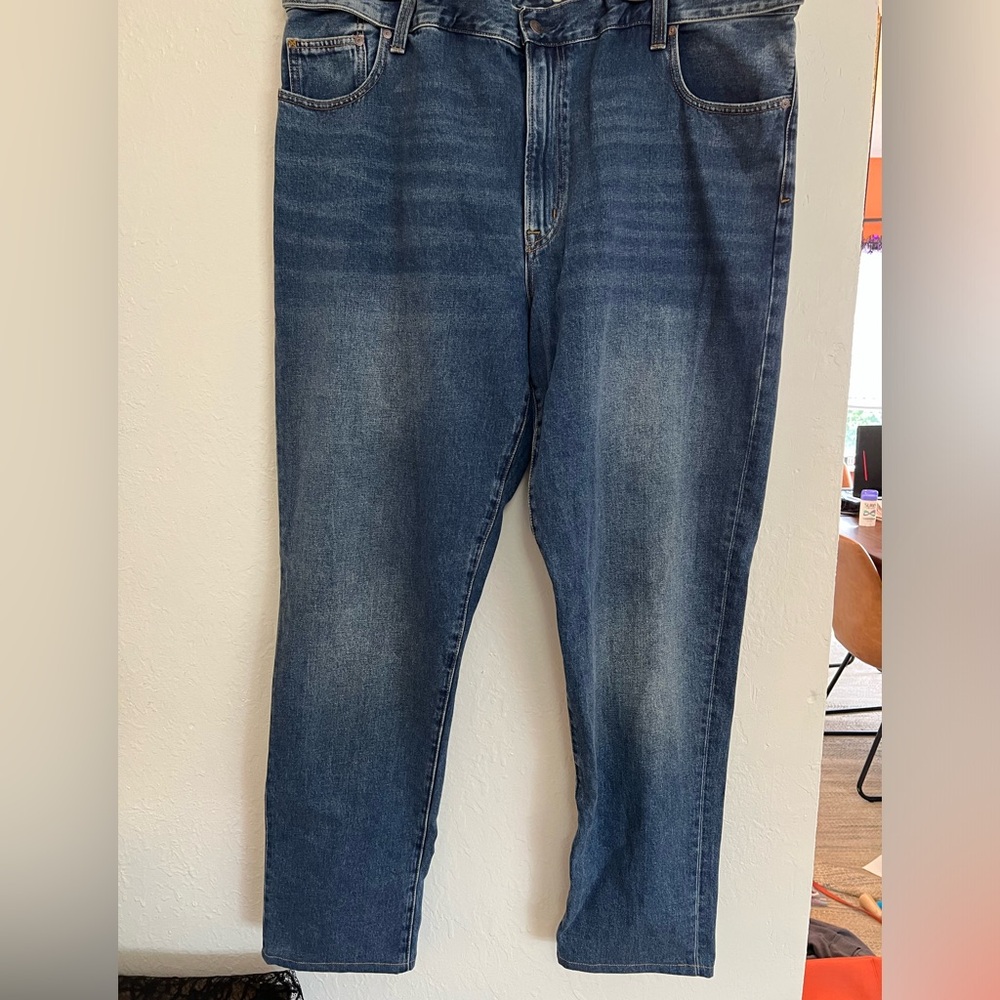 NWOT Mens Lands End Medium Wash Traditional Fit Jeans 48T